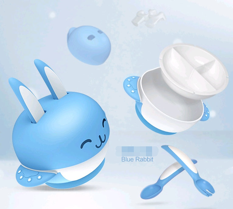 Baby tableware set durable and safe for little ones, with fun, colorful designs that make mealtime enjoyable and encourage independent eating.