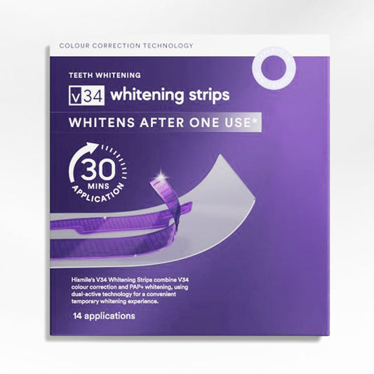 Effectively brightens your smile with easy-to-use strips, while helping remove surface stains for a whiter, more confident look.