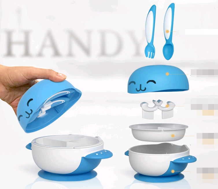 Baby tableware set durable and safe for little ones, with fun, colorful designs that make mealtime enjoyable and encourage independent eating.